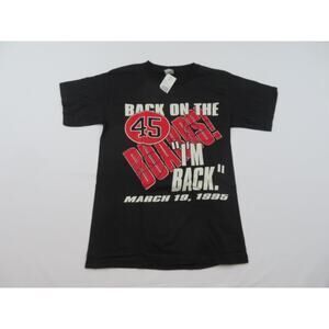 90s Chicago Bulls Michael Jordan "I'm Back" T-shirt Sz M NWT